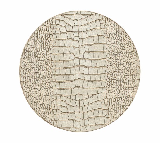 Croco Placemat in Gold, Set of 4