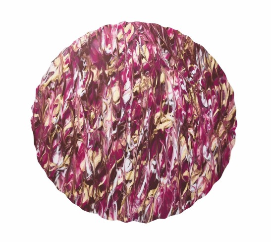 Marbled Placemat in Berry & Gold, Set of 4