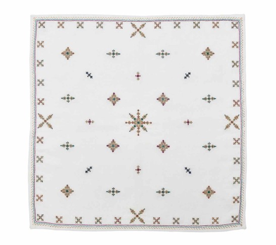 Fez Napkin in White, Gold, Multi, Set of 4