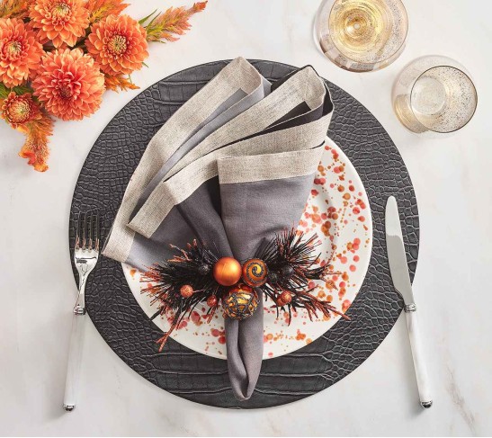 Halloween Napkin Ring in Multi, Set of 4