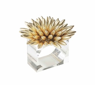 Stellar Napkin Ring in Gold, Set of 4