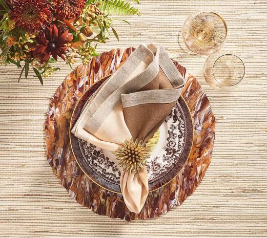 Stellar Napkin Ring in Gold, Set of 4