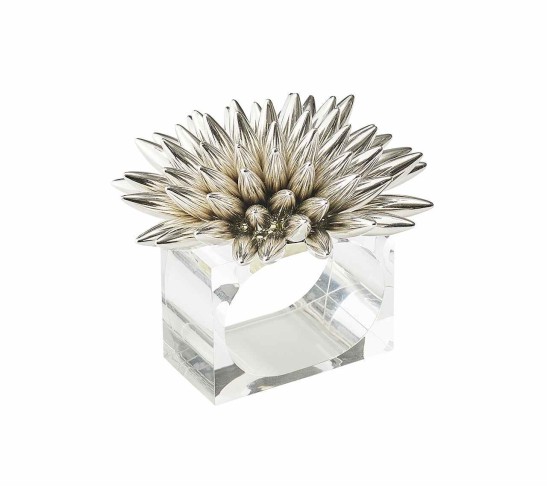 Stellar Napkin Ring in Silver, Set of 4