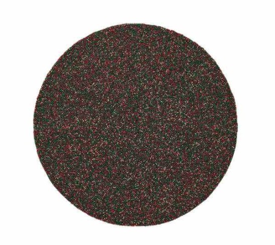 Vermicelli Placemat in Red, Green & Gold, Set of 4