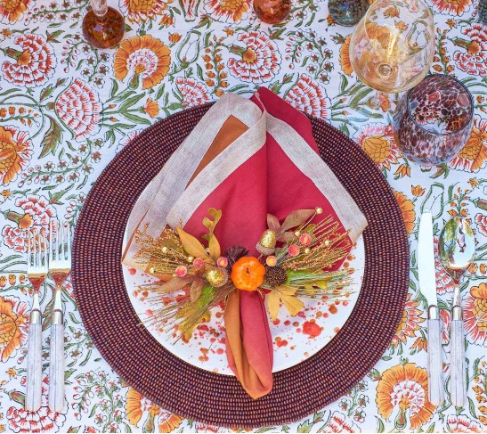 Spruce Placemat in Brown, Set of 4
