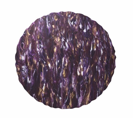 Marbled Placemat in Purple & Gold, Set of 4