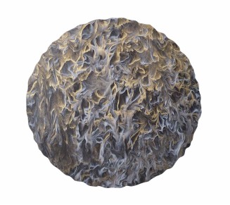 Marbled Placemat in Black, Gold & White, Set of 4