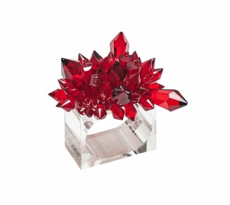 Zénith Napkin Rings in Red, Set of 4 in a Gift Box