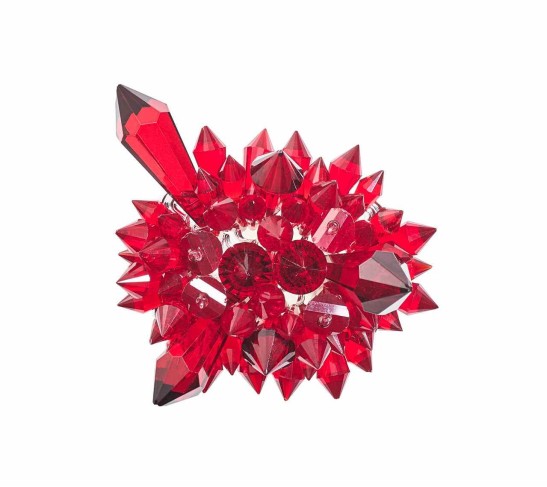 Zénith Napkin Rings in Red, Set of 4 in a Gift Box