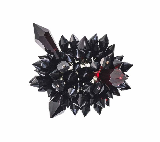 Zénith Napkin Rings in Black, Set of 4 in a Gift Box