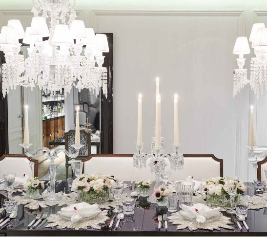 Zenith Placemat in Crystal & Silver, Set of 2 in a Gift Box