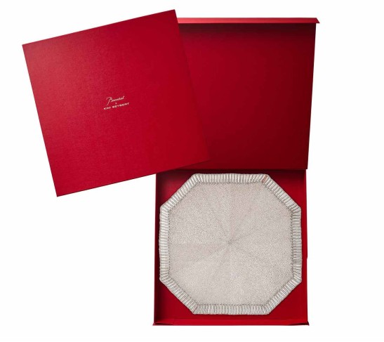 Louxor Placemat in Silver & Crystal, Set of 2 in a Gift Box