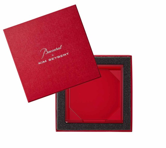 Red Coasters, Set of 6 in a Caddy