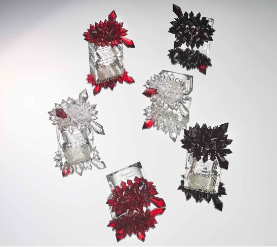 Zénith Napkin Rings in Crystal, Set of 4 in a Gift Box