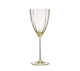 Luna Wine Glass in Citrine, Set of 4