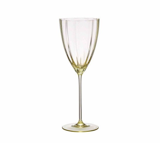 Luna Wine Glass in Citrine, Set of 4