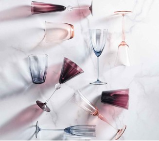 Ophelia Tumbler in Blush, Set of 4