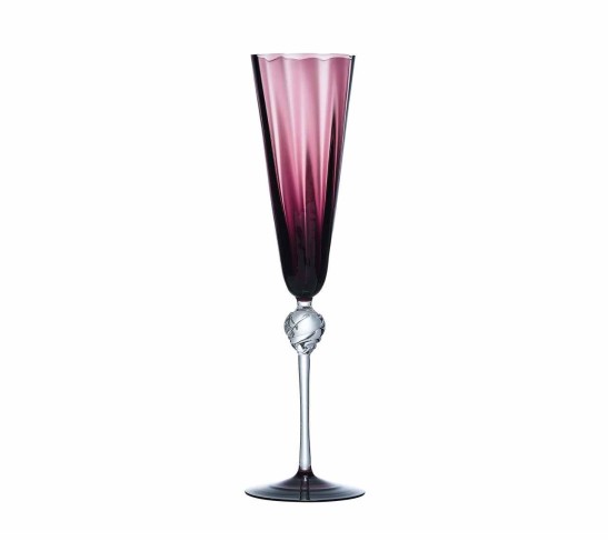 Daphne Flute in Amethyst, Set of 4