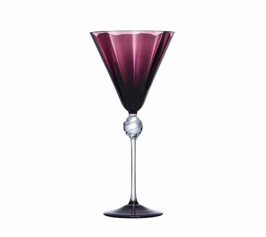 Daphne Wine Glass in Amethyst, Set of 4