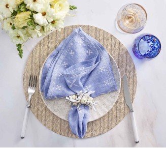 Herringbone Placemat in Tan, Set of 4