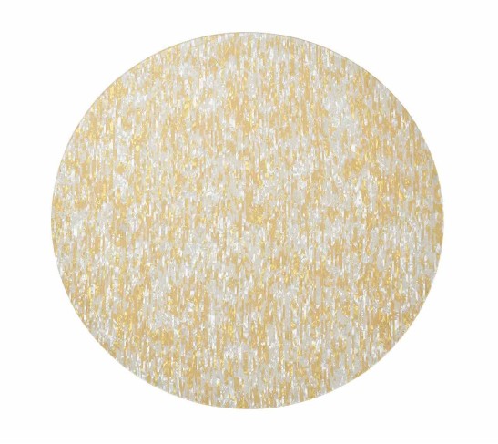 Glimmer Placemat in Yellow & Ivory, Set of 4
