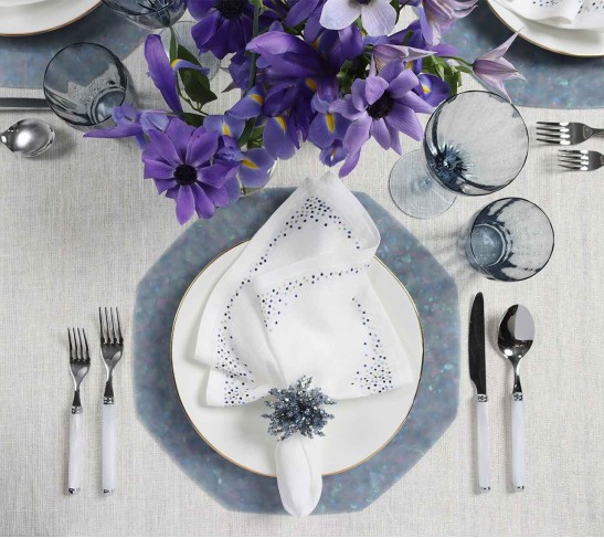 Gem Placemat in Blue, Set of 4