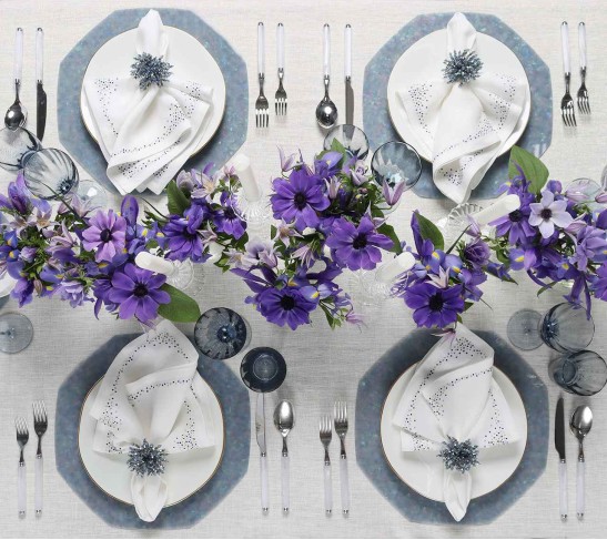 Gem Placemat in Blue, Set of 4