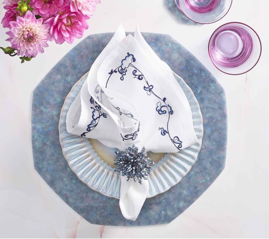 Gem Placemat in Blue, Set of 4