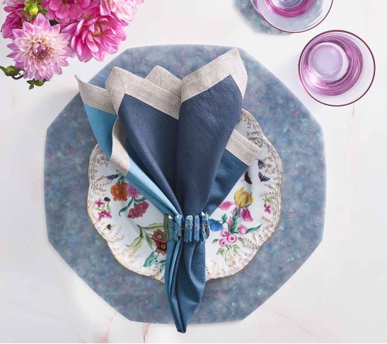 Gem Placemat in Blue, Set of 4