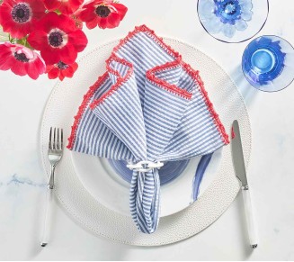 Pebble Placemat in White, Set of 4