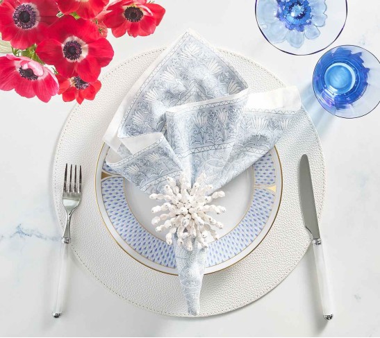 Pebble Placemat in White, Set of 4