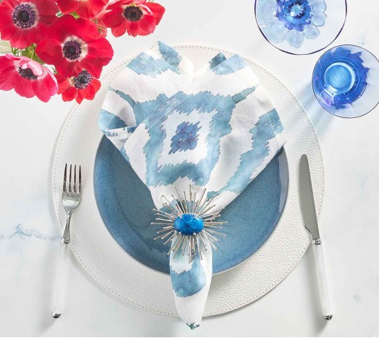 Pebble Placemat in White, Set of 4