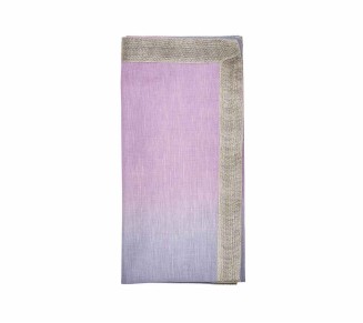 Dip Dye Napkin in Lilac & Periwinkle, Set of 4