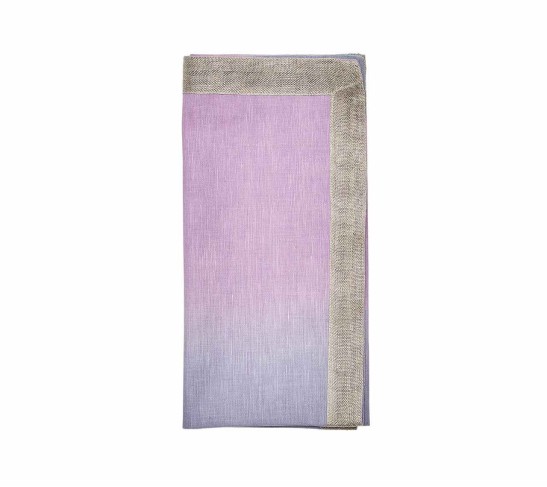 Dip Dye Napkin in Lilac & Periwinkle, Set of 4