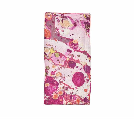 Slick Napkin in White, Pink & Orange, Set of 4