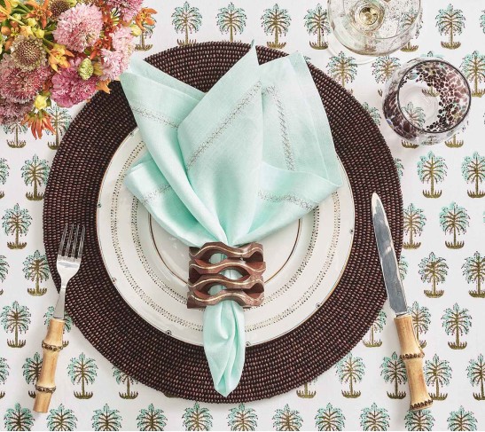 Classic Napkin in Seafoam, Set of 4