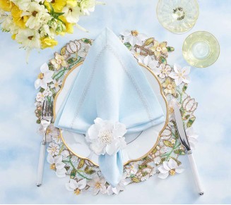 Classic Napkin in Sky, Set of 4