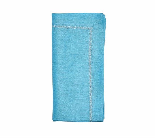 Classic Napkin in Turquoise, Set of 4