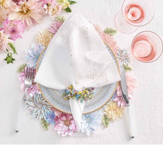Dahlia Placemat in Sorbet, Set of 2