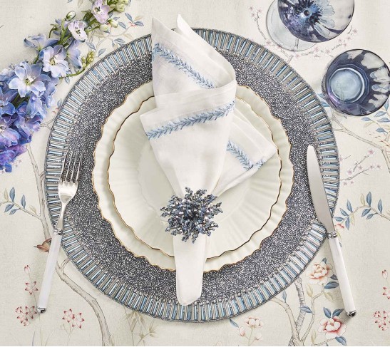 Bevel Placemat in Periwinkle, Set of 4