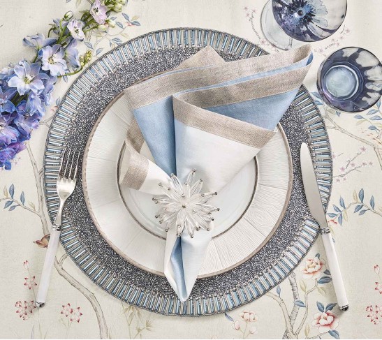 Bevel Placemat in Periwinkle, Set of 4