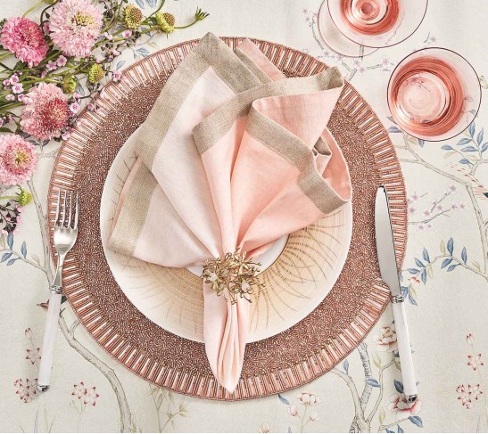 Bevel Placemat in Blush, Set of 4
