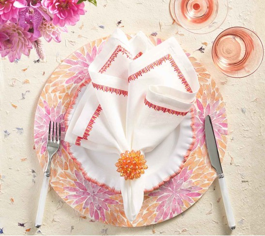 Flora Placemat in Sorbet, Set of 4