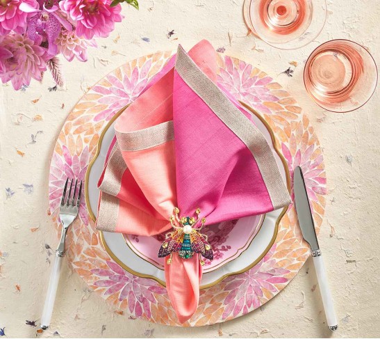 Flora Placemat in Sorbet, Set of 4