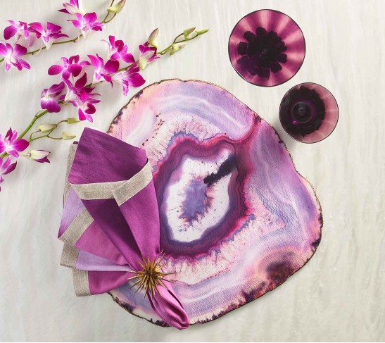 Amethyst Placemat in Amethyst, Set of 4