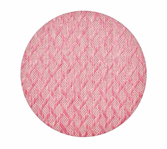 Basketweave Placemat in Blush & Pink, Set of 4