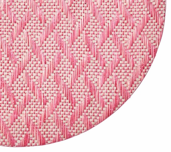 Basketweave Placemat in Blush & Pink, Set of 4