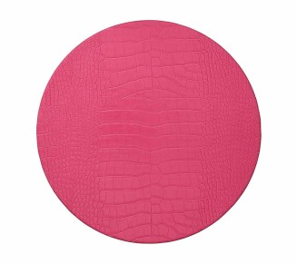 Croco Placemat in Fuchsia, Set of 4