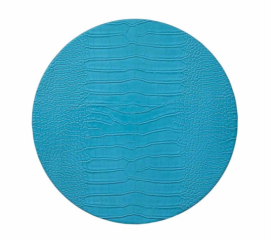 Croco Placemat in Turquoise, Set of 4