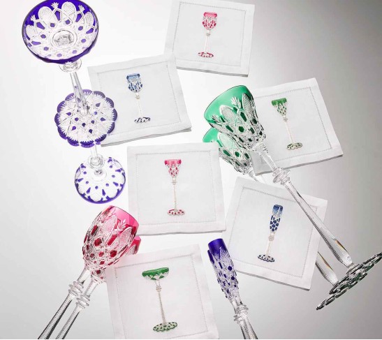 Tsar Cocktail Napkin in Multi, Set of 6 in a Gift Box